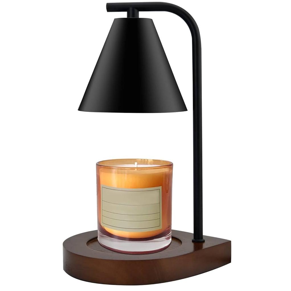 Picture Of Home Decor Fragrance Candle Warmer Lamp Wooden Base Candle Warmer Lamp Wax Melt Candle Warmer
