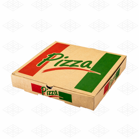 تصویر  جعبه پیتزا برونسی بریتانیا در سایز های مختلف 