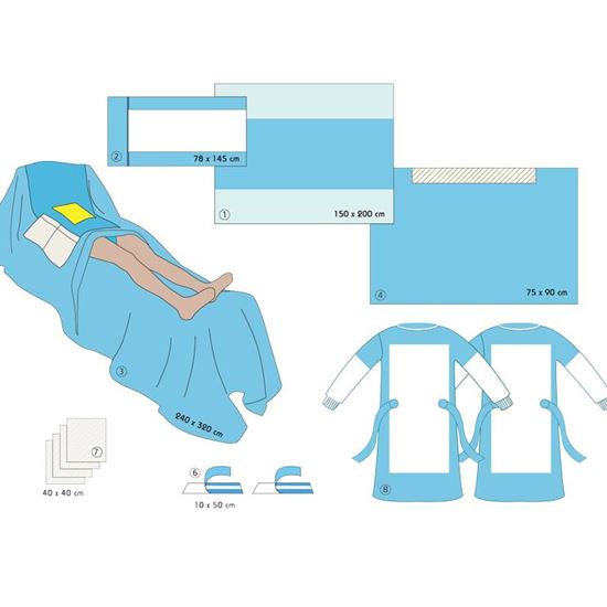 Picture Of Cardiac surgery pack - heart/cardiac pack for adults model ATIS-HE 05