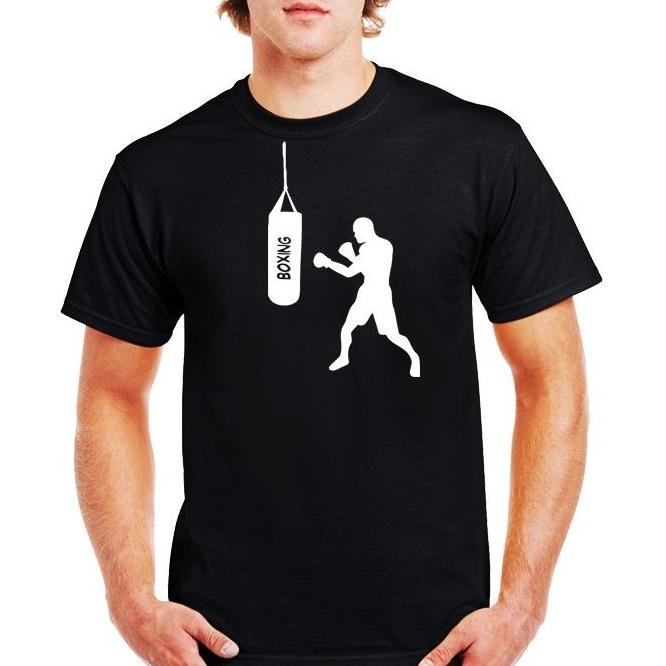 تصویر  تی شرت ورزشی نخی مردانه فلوریزا طرح بوکس کد boxing 002M تیشرت
